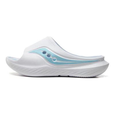 Cradle Leichte Bequeme Rutschfeste Langlebige Pantoletten Unisex-Sandalen Weiß Hellblau S28901-7