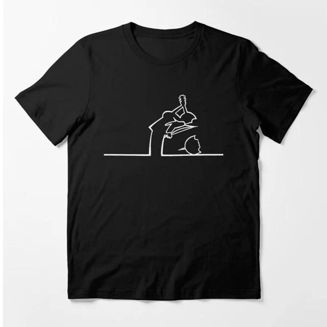 Happy Fashion T-Shirts La Linea Die Linie Osvaldo Cavandoli TV Unisex WoUnisex Stil Streetwear T-Shirt Rundhals Lässige Oberteile Camisetas