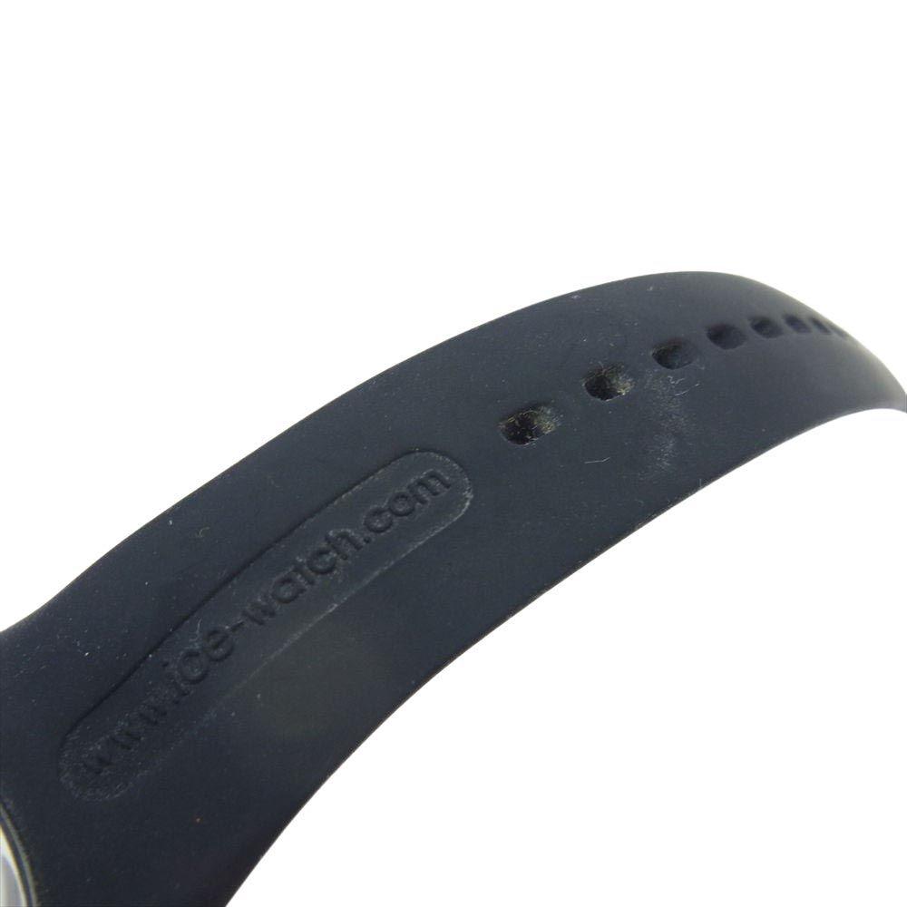 Used ICE WATCH 001 353 Ice Glitter 40mm Rose Gold Rubber Band Watch Black Black Series [Used]