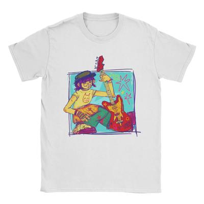Leisure Noodle Gorillaz T-Shirt Men Round Neck 100% Cotton T Shirts Short Sleeve Tees Plus Size Tops