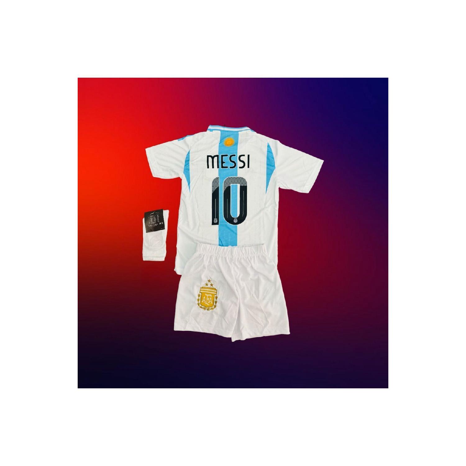 

Детский комплект джерси Аргентины Messi Football из 3 носков верх-низ 3-4 Yaş белый