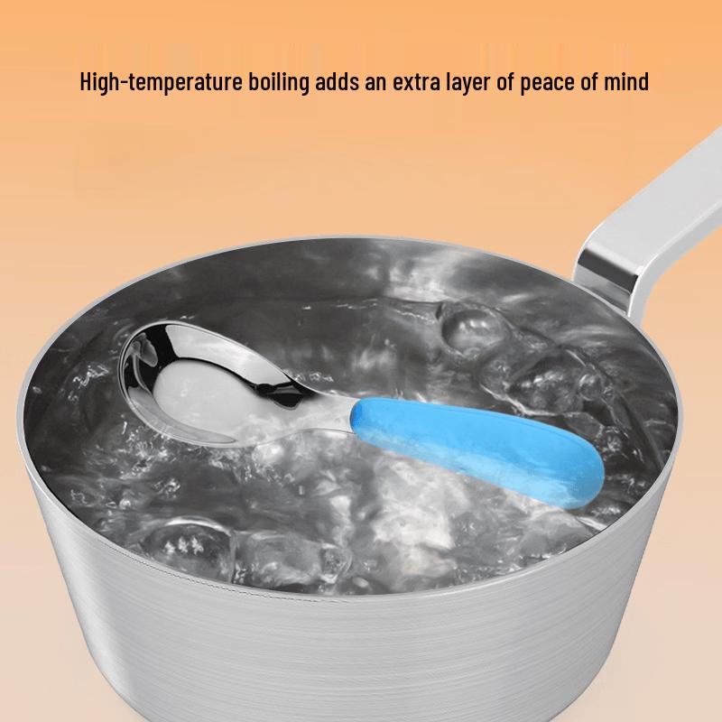 ZISIZ Kids' Portable Stainless Steel Spoon & Fork Set