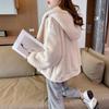 Autumn and Winter Cold Hoodies Sweatshirt for Women Y2k Style Korean Fashion Cotton Cheap Thick Lambswool Woman Hooded Tops Warm
