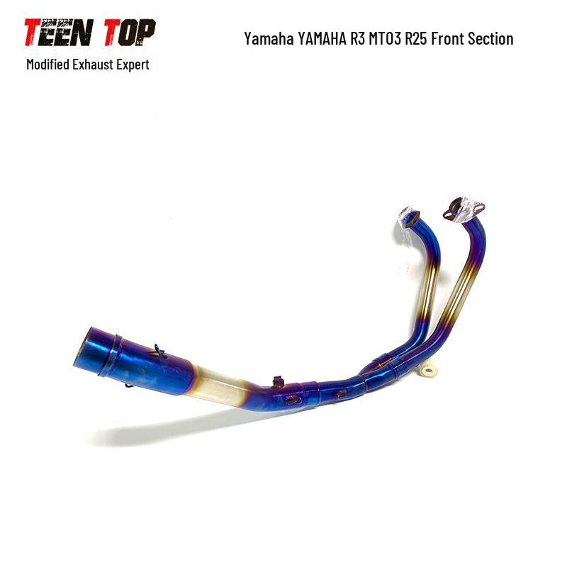 YZF-R3 R25 Yamaha MT03 Motorcycle Mid-Section Bent Exhaust Pipe
