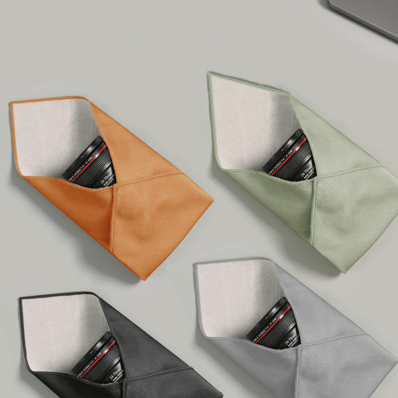 Folding Cloth Self-adhesive Camera Storage Bag Plush Anti Scratch Photography Camera Protective Wrap Soft Wrapping Cloth