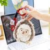Hedgehog Apple Cute Cartoon Animal Plush Doll Pendant For Bag Decoration