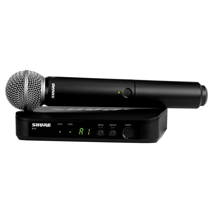 Microphone sans fil - SHURE - BLX24 / SM58 - Réponse linéaire - Installation simple - Son de qualité
