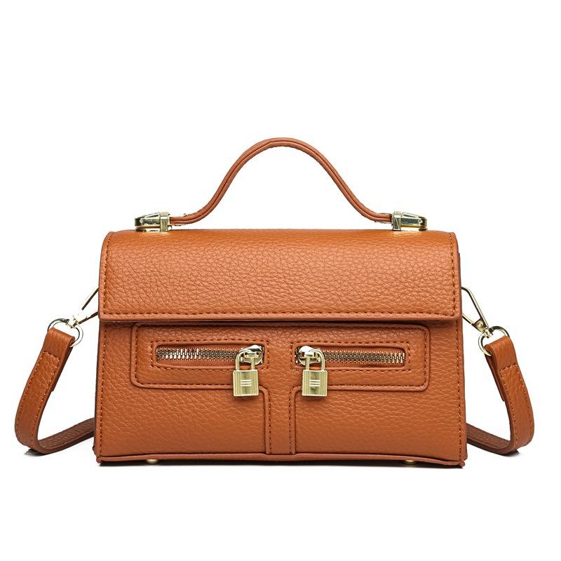 Summer New Retro Fashion Versatile Single Shoulder Women's Messenger Bag Niche High-end Portable Small Square Bag