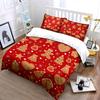 Christmas Gingerbread Pattern Bedding Set Bedding set (1 duvet cover, 2 pillowcases, duvet not included)