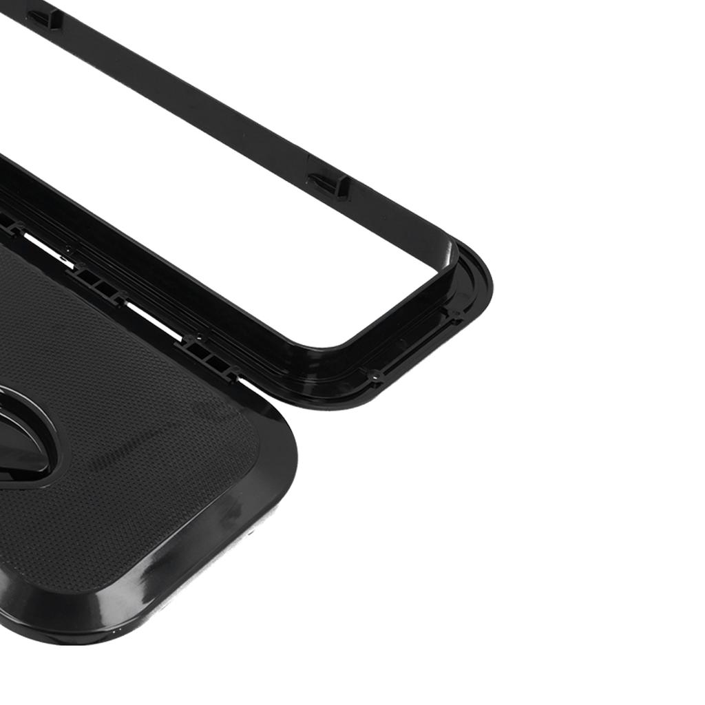 Dektoegang   Inspectieluik 180 graden Scharnierend Deksel UV-bestendig met Slot voor Marine Boot 24 x 9,5 inch(Wit )