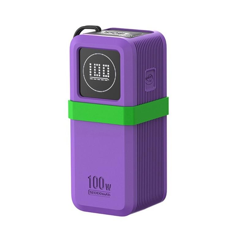 

Silicone Case for 130W/100W 20000mAh Energy Bank Storage Shockproof Antislip Protective Sleeve Case Travel Guard фиолетовый