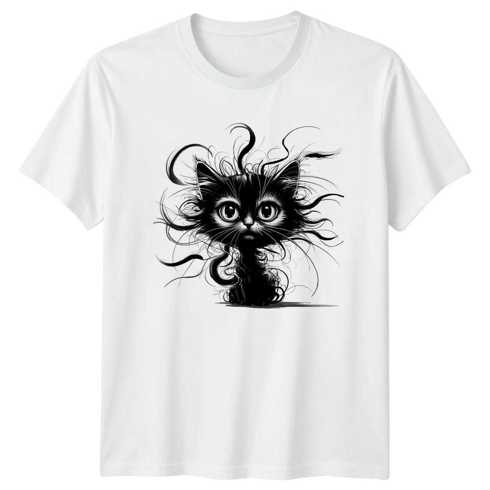 Easily Distracted Sarcastic Cat TShirt Funny Cats Animal And Her S