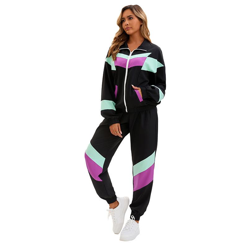 

Clothing 80s retro disco hip hop blazer trouser suit men s and women s adult dance clothes 2XL