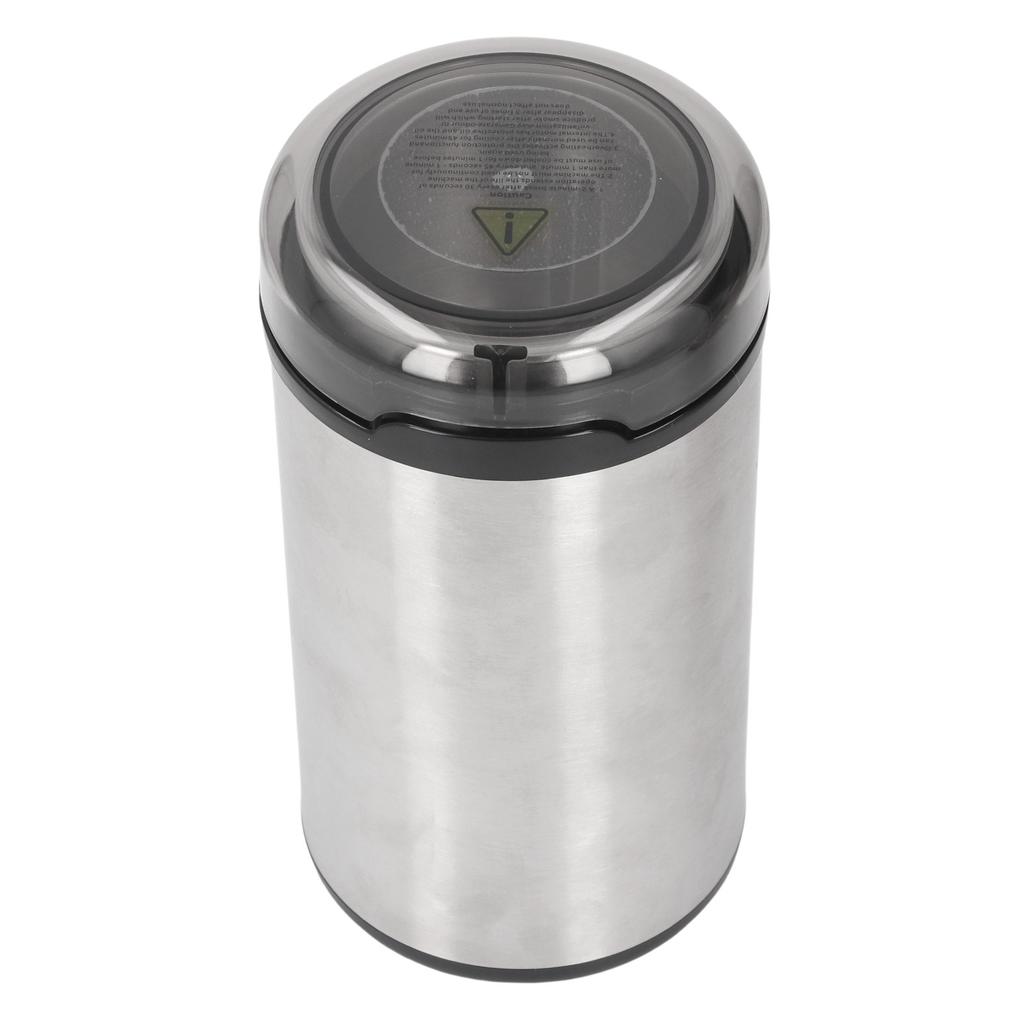 Elektrische Kaffeemühle 304 Edelstahlmesser Kaffeebohnen Mahlwerk 200W mit transparentem Deckel