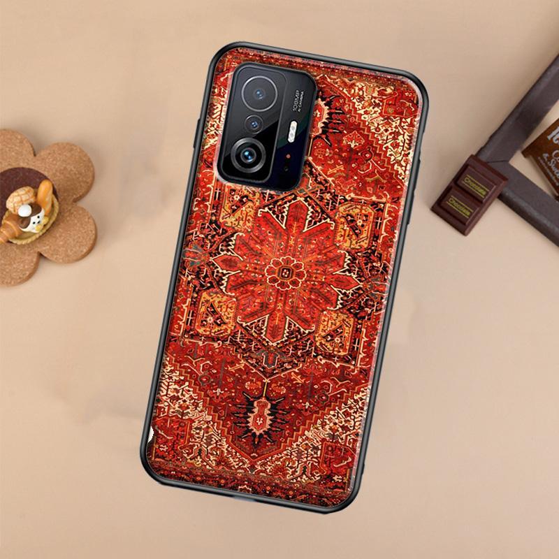 Persian Carpet Floral Pattern Case For Xiaomi 14T 11T 12T 13T Pro 13 14 Ultra POCO X7 Pro X3 X5 F3 F5 F6 M6 X6 Pro Cover