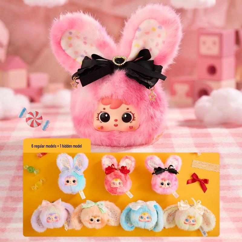 Three Little Hairs Lucky Rabbit Plush - Cute Bedroom Decoration