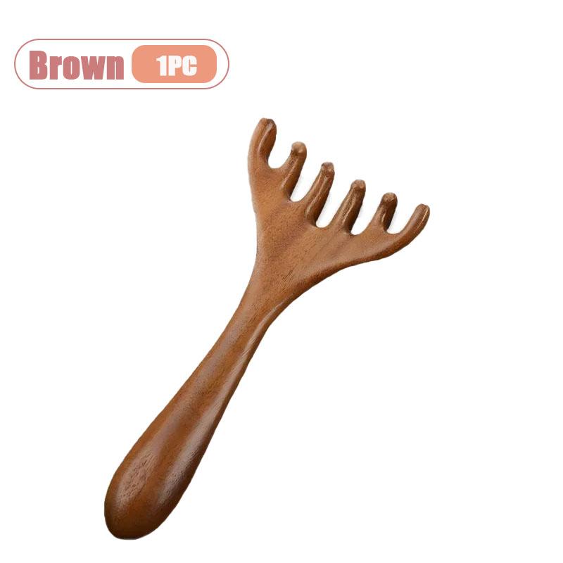 Head Care Comb Meridian Massage Comb  Six-Pronged Scraping Massage Tool Wide-Tooth Facial and Body Scraper for Relaxation