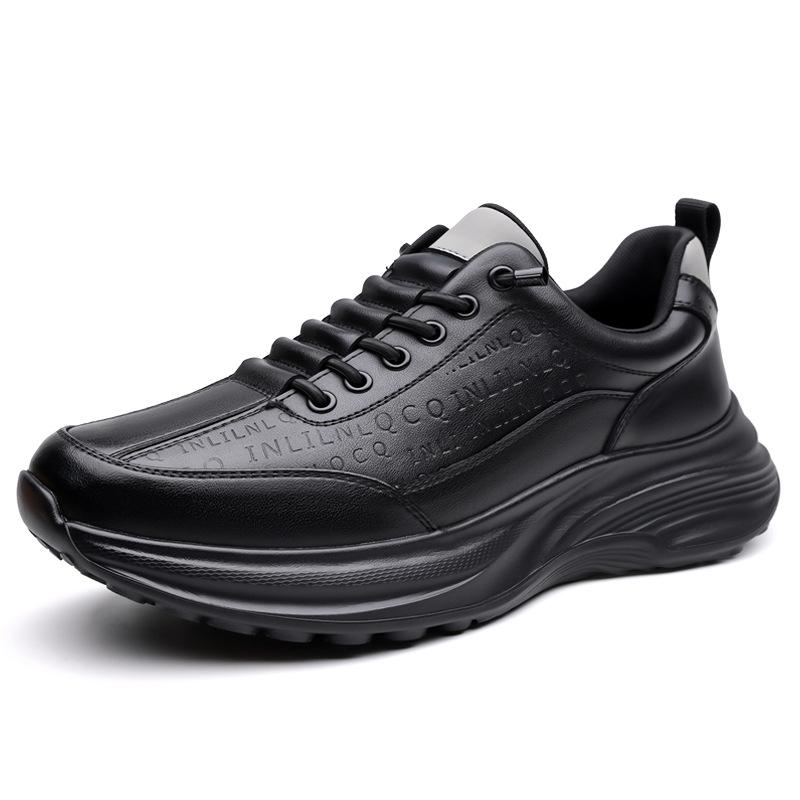 

Кроссовки Мужские 2025 Новый Тренд Кожа Легкая Мягкая Подошва Повседневная Обувь Студенческие Беговые Уличные Высококлассные Мужские Туфли 44