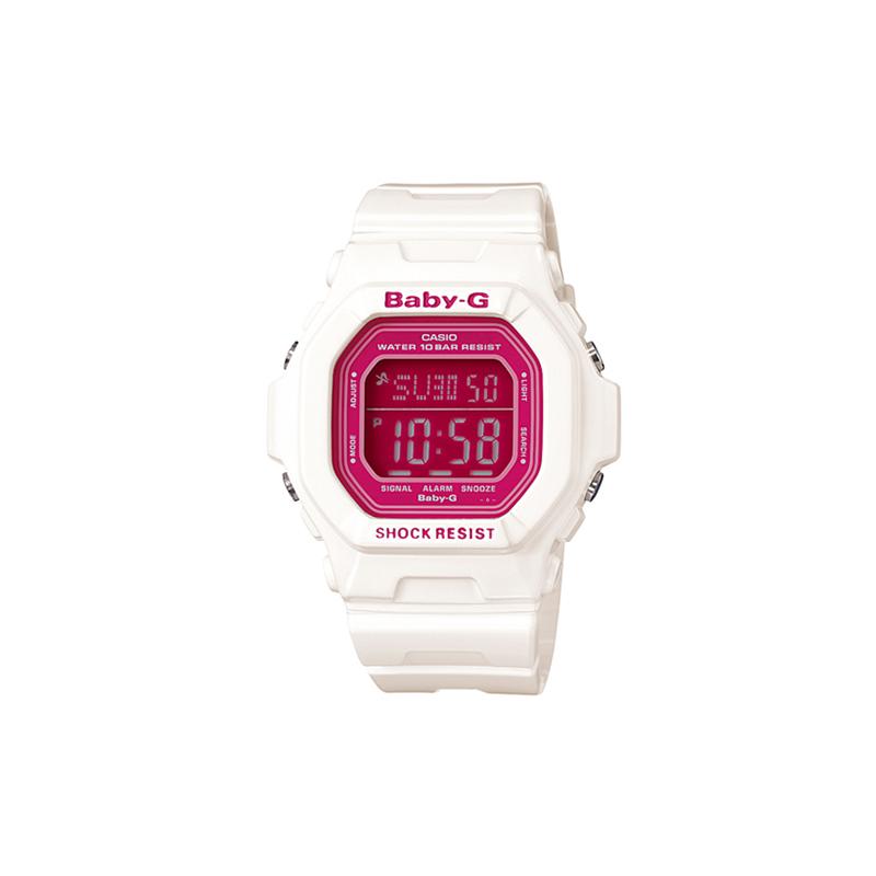 

Casio BABY-G Military Style Small Square Electronic Fluorescent Lighting World Time Stopwatch Alarm Countdown Calendar Shockproof Quartz BG-5601-7D розовый