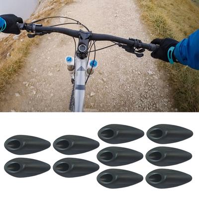 10Pcs Bike Holder Hole Inner Embedded Bicycles Shift Derailleur Cable Tube Clamp Grommets Frame Brake Cable Buckles Clip