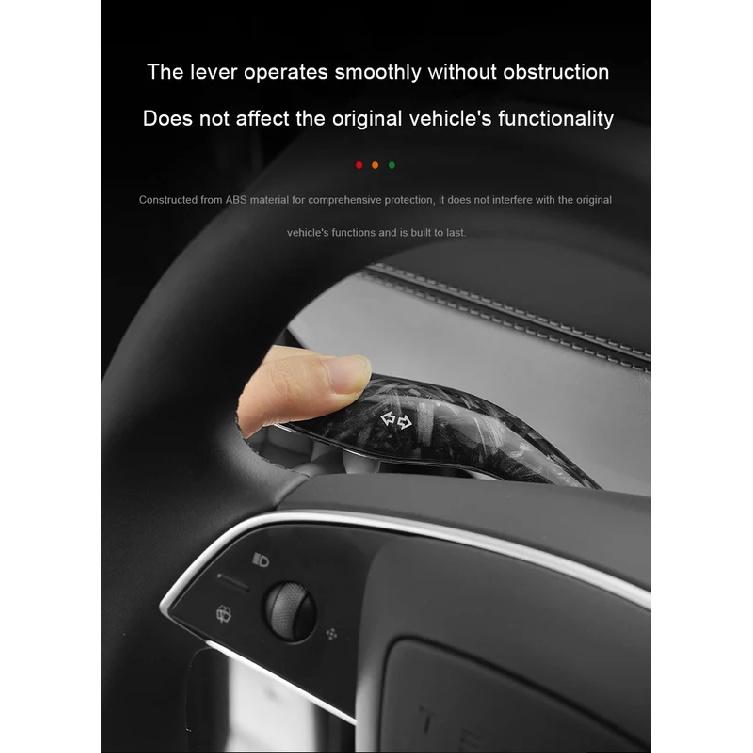 For Tesla Model Y Juniper 2025 Car Gear Shift Cover Steering Wheel Lever Protection Steering Wheel Gear Shifter Protector Cover