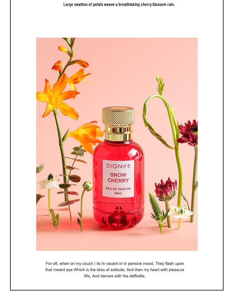 Li Fei Sakura Snow Moon Perfume: Sweet, Long-lasting, Feminine Fragrance, 60ml