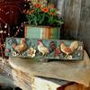 Vintage Metal Rooster Wall Art Retro Tin Sign for Home Bar Cafe Decor Weather Resistant Durable Indoor Outdoor