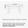 Waterproof, Oil-proof, Scalding-proof and Wash-free Tablecloth for Hotel and Restaurant Household Round Large Round Table