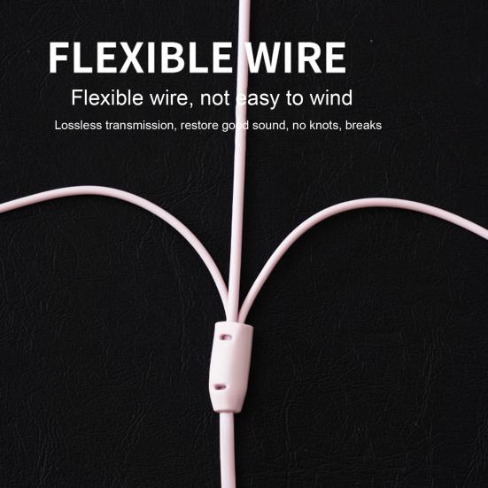 Wired Earbuds Practical Super Sound Quality 1.2m 3.5mm Mini Stylish In-ear Earphones with Microphone for Karaoke