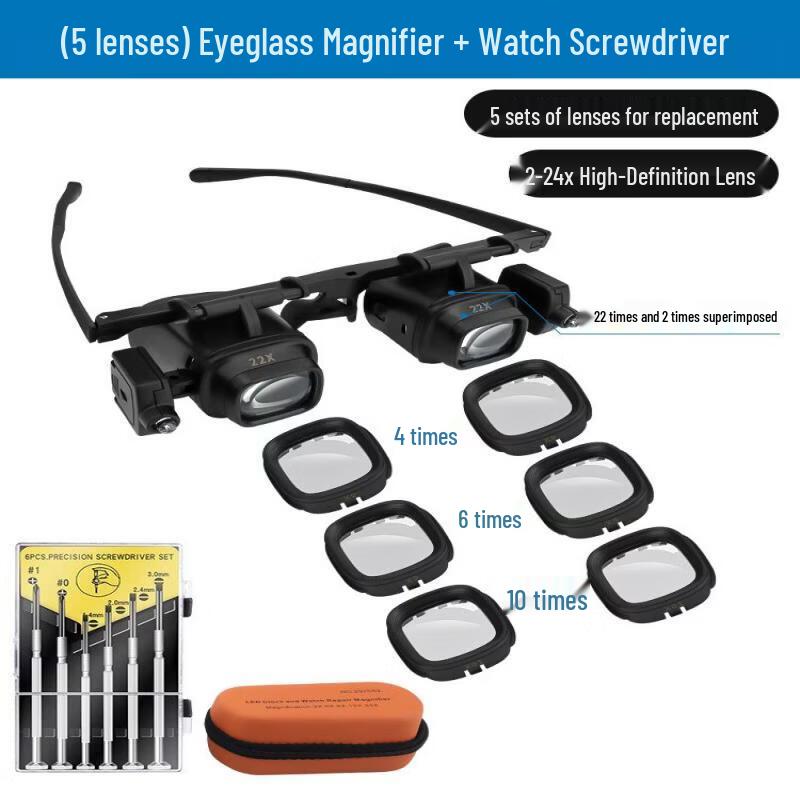 Aokewen Head Magnifier & Watch Repair Tool Kit