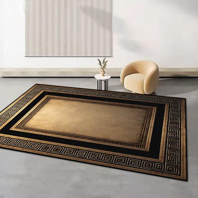 Retro Style Washable Carpets for Living Room Bedroom Rug Ins Soft Fluffy Bedside Rugs Short Plush Large Area Mats Lounge Office