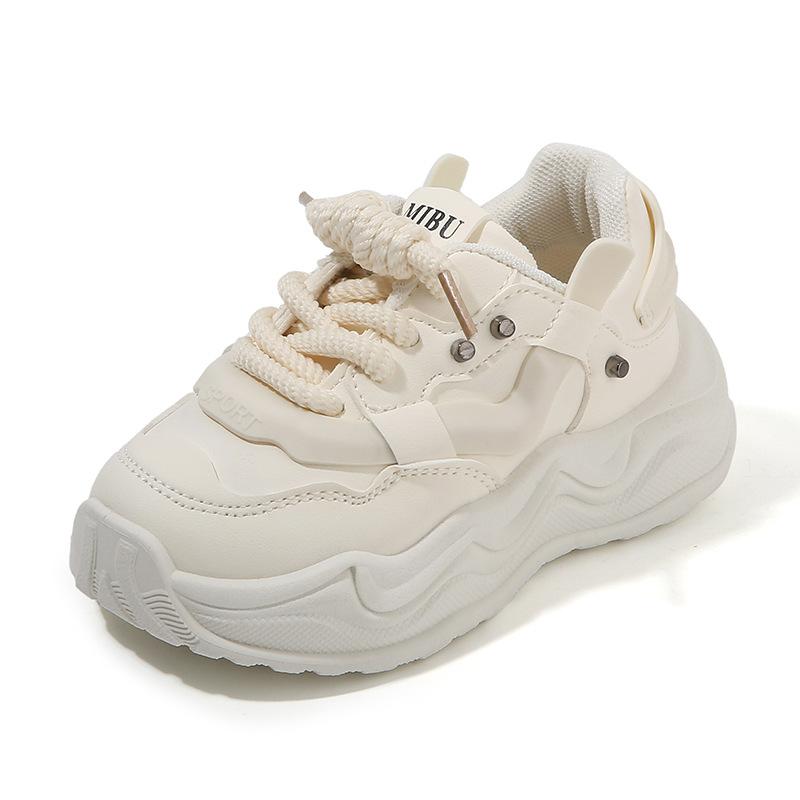 Kinder Sportschuhe 2025 Frühling und Herbst neue Jungen Papa Schuhe leichte Mädchen kleine weiße Schuhe weichsohlige Baby Freizeitschuhe