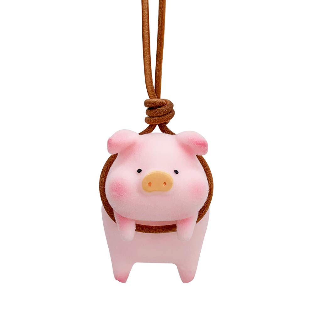 1 pc Cute piggy car pendant, car interior charm pendant, Internet celebrity rearview mirror ornament, car decoration