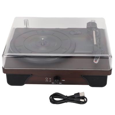 Bluetooth Record Player Vintage 3 Speed Built In Speaker Wireless Vinyl Turntable with Cover