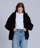 Basic House Uni Basic Fleece-Lined Zip-Up Hoodie Black Lajp7101