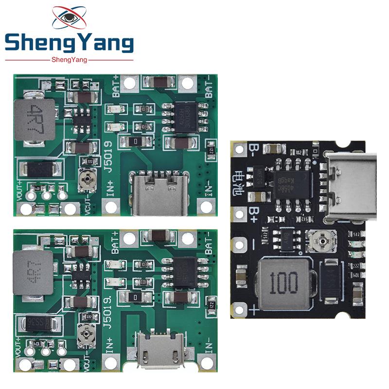 1/2/5PCS TZT NEW  Lithium Li-ion 18650 3.7V 4.2V Battery Charger Board DC-DC Step Up Boost Module TP4056 DIY Kit Parts