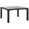 6 Piece Garden Lounge Set In Black and Gray Poly Rattan
