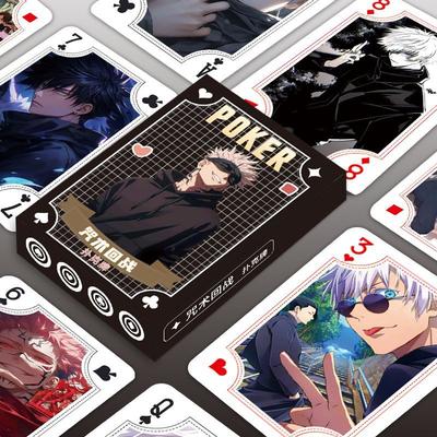 Anime Jujutsu Kaisen Cartes à Jouer Jeux de Société Itadori Yuji Jouet Jeu de Cartes