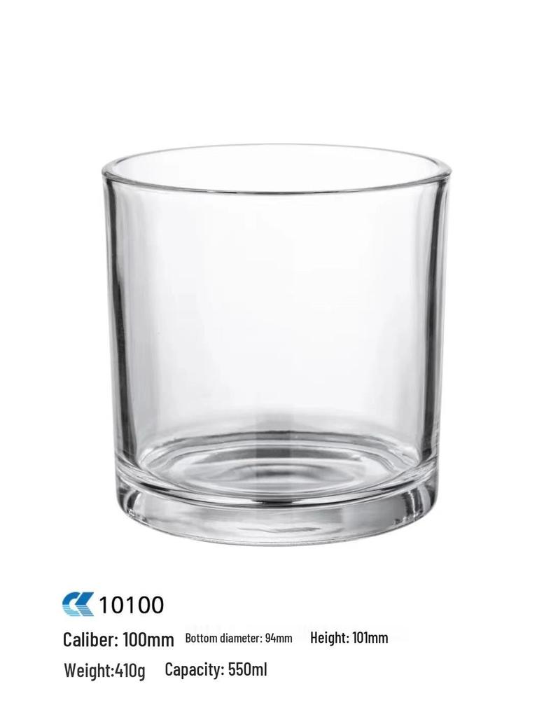 Thickened Transparent Glass Candle Holder for DIY Aromatherapy Candles