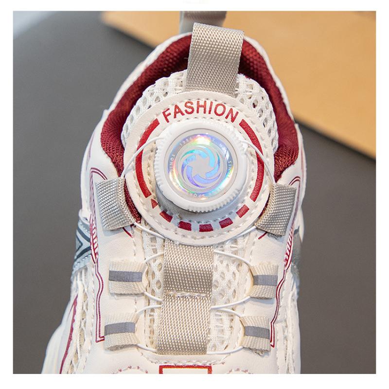 Nové jarní a podzimní dětské boty pro tátu prodyšné ležérní chlapecké a dívčí běžecké sportovní boty s měkkou podrážkou