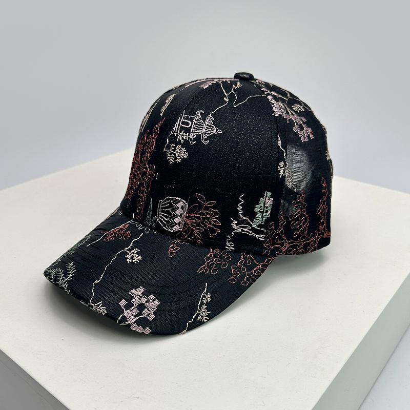 Chic Butterfly Elegant Baseball Caps Casual Sun Protection Air Permeable Outdoor Use Peaked Hats All-Match Fashion Vintage Ins Latest Women China