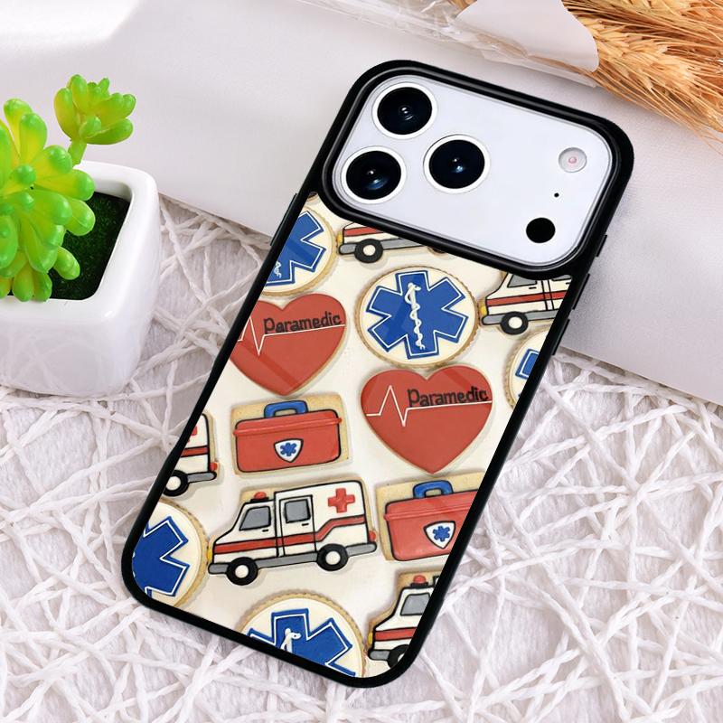 

Ambulance EMS EMT Paramedic Phone Case for iPhone 17 Air 16 15 11 12 14 13 Pro Max Shockproof Cover iPhone 13 Pro
