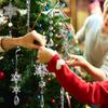 Xmas Tree Transparent Snowflake Hanging Ornaments Acrylic Icicle Pendant 2025 Christmas Decoration for Home New Year Gifts