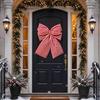 Stripe Christmas Tree Topper Bow DIY Christmas Wreaths Bow Tree Bow with Long Tails  Home Decor