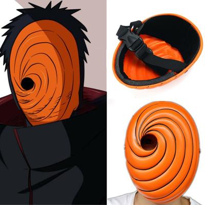 High Quality Tobi Akatsuki Uchiha Obito Cartoons Mask Masquerade Cosplay Full Face Party Resin Mask