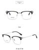 2024 Stylish Business Eyewear: TR Titanium Frame Glasses with Fade-Resistant Vacuum Electroplating - Model 15012