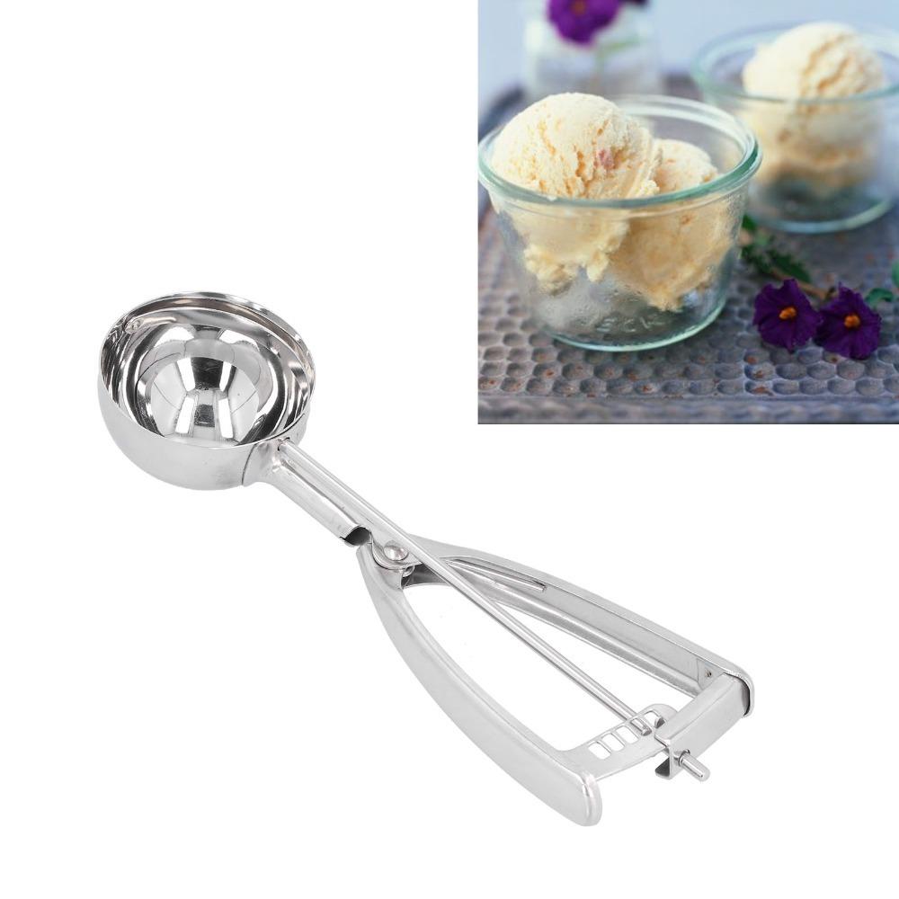 Trigger Release Ice Cream Ball Spoon 4/5/6 CM Diameter Fruit Digging Spoon For Home