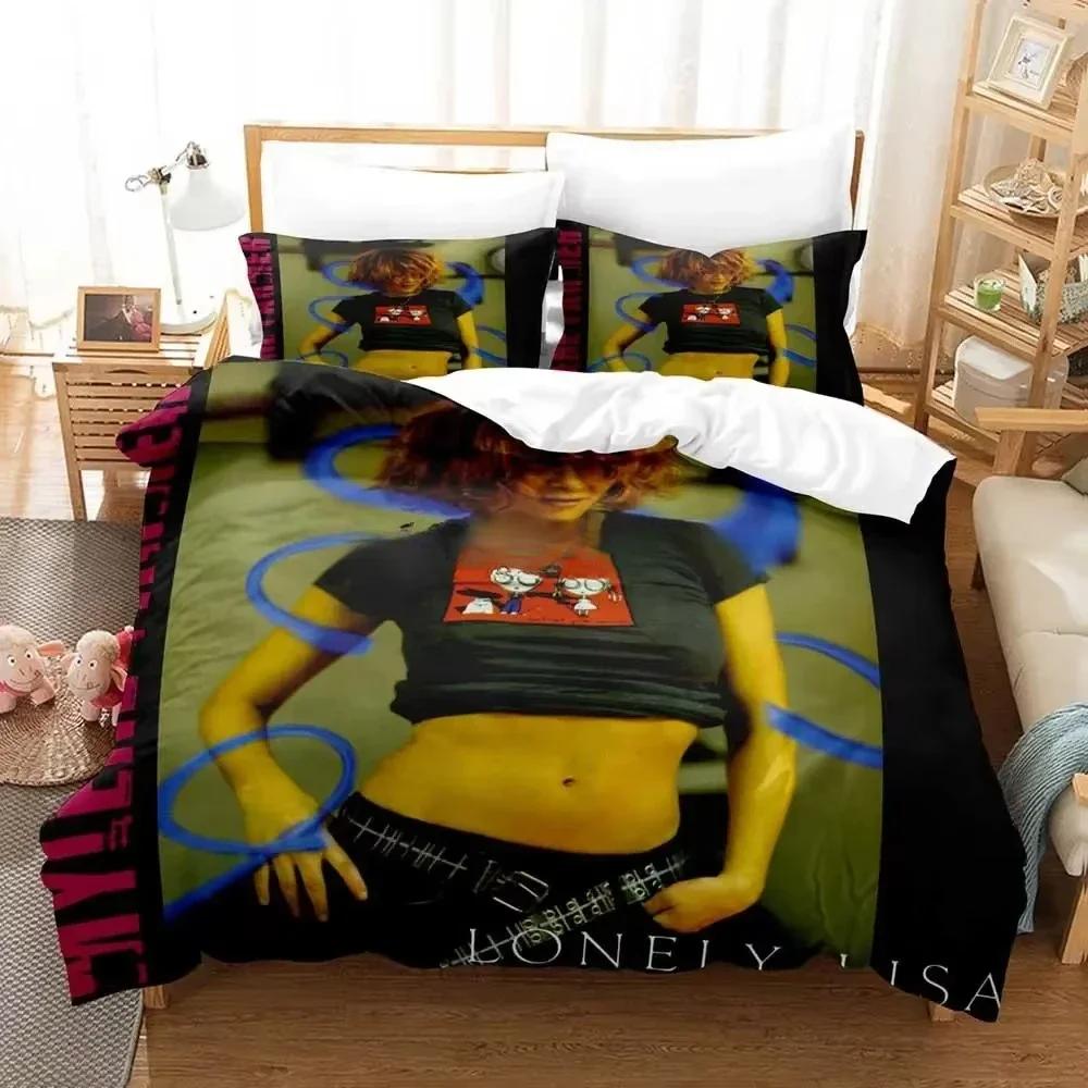 

Comforter Butterfly Mylene Farmer Bedding Set Single Twin Full Queen King Size Aldult Kid Bedroom For Duvet Sets Soft Bedroom Comforter (quilt)-EU Single(135*200cm)3pcs