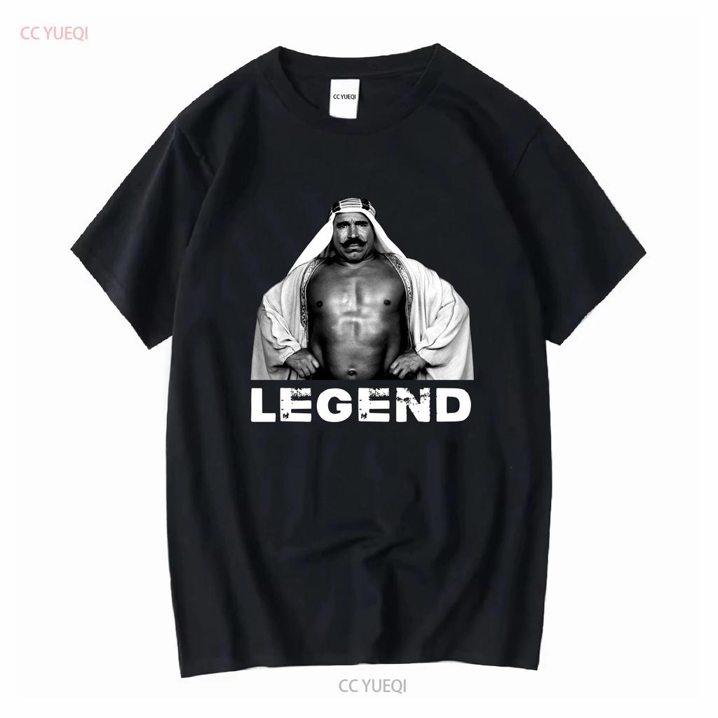 The Iron Sheik Legend Fan V2 T Shirt long or short sleeves vintage Washed Versatile Top For Everyday Wear fashion Comfortable