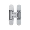 Silver High Quality Aluminum Alloy 3D Adjustable 180 Degree Hidden Door Hinges Modern Soft Close for Wooden Doors